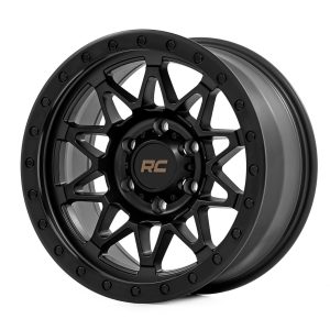 Rough Country 78 Series Wheel | Simulated Beadlock | Black | 18x9 | 6x135 | 0mm