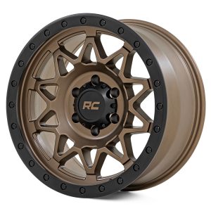 Rough Country 78 Series Wheel | Simulated Beadlock | Bronze/Black | 18x9 | 8x170 | -12mm