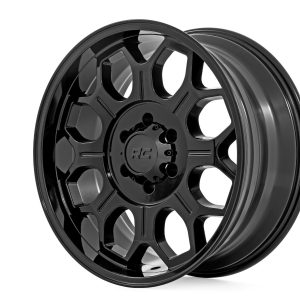 Rough Country 77 Series Wheel | One-Piece | Semi Gloss Black | 20x10 | 6x135 | -25mm