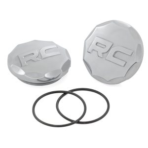 Polished Aluminum Ball Joint Caps | Pair | Rough Country Control Arms